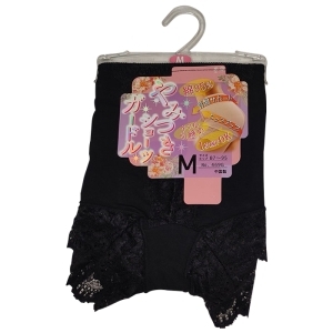 やみつき1分丈Gショーツ(Wサポート) M クロ