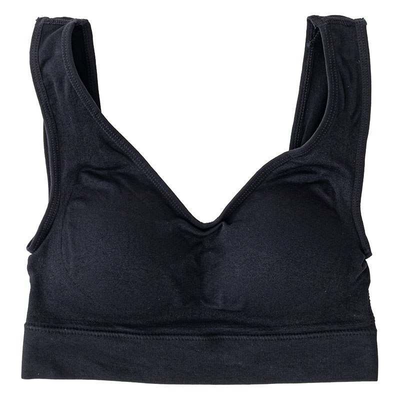 レディース スクワラン加工成型ブラ ブラック