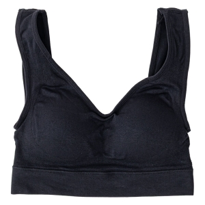 レディース スクワラン加工成型ブラ ブラック