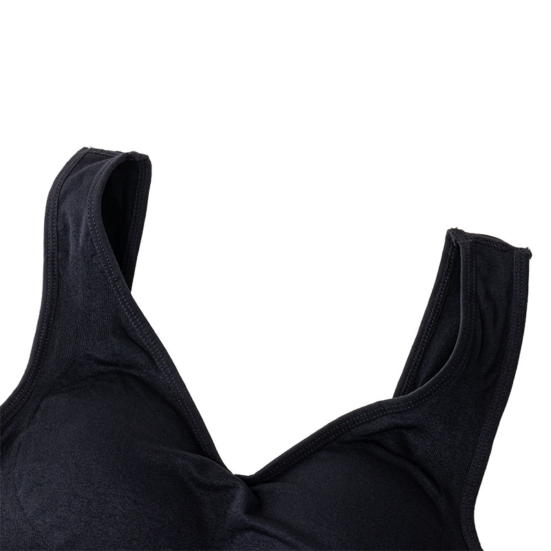 レディース スクワラン加工成型ブラ ブラック