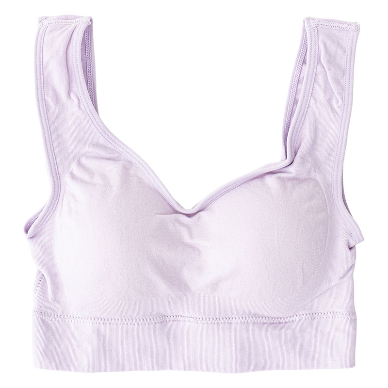 レディース スクワラン加工成型ブラ ラベンダー