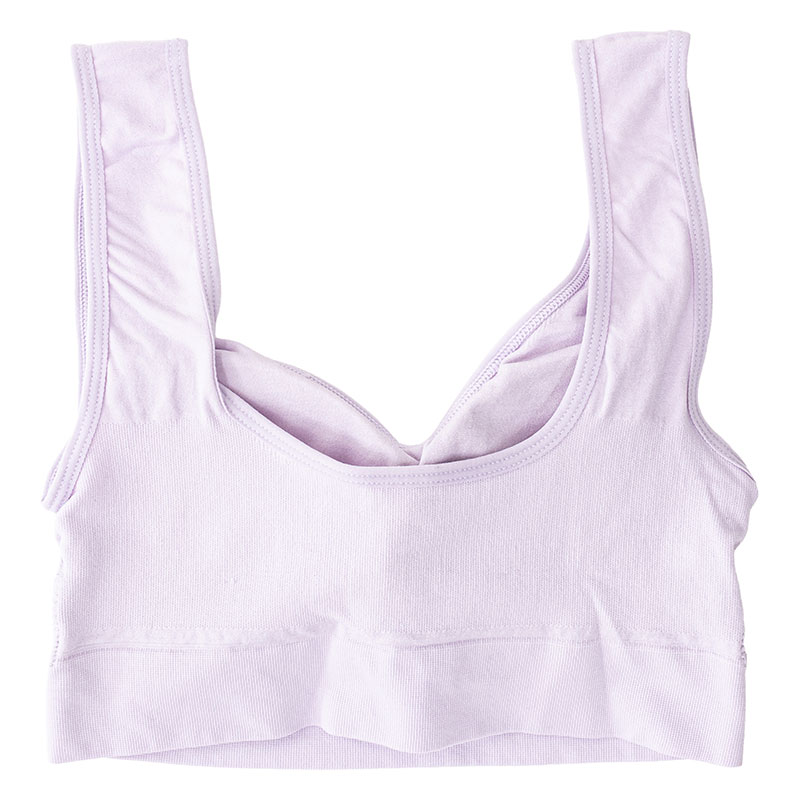 レディース スクワラン加工成型ブラ ラベンダー
