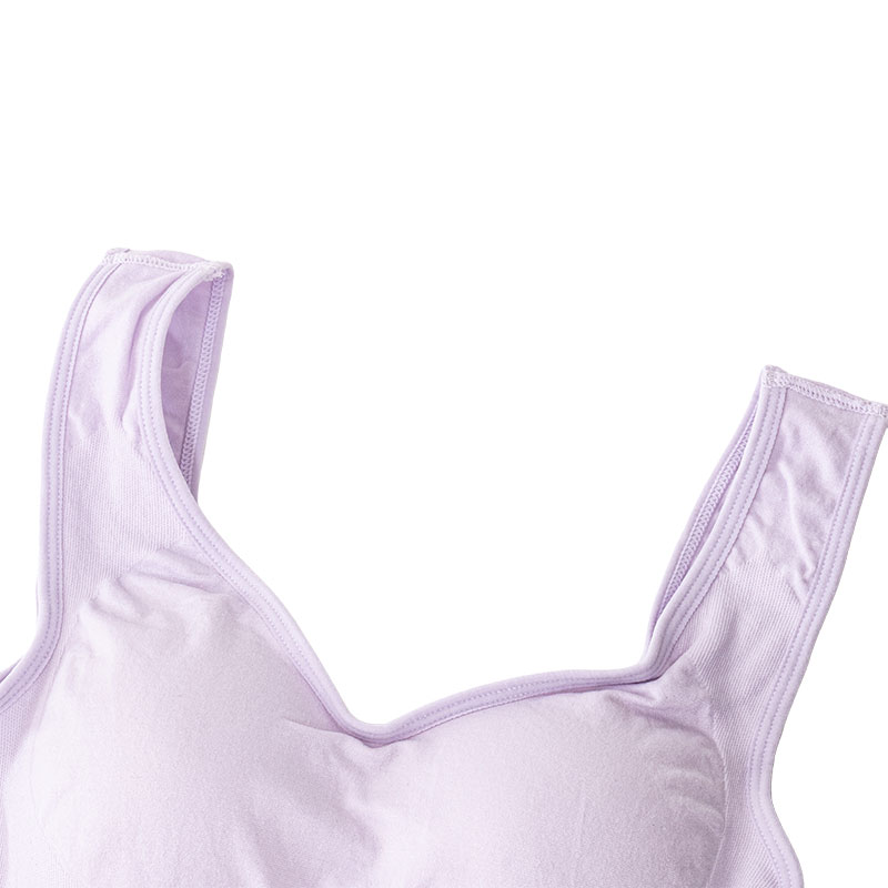 レディース スクワラン加工成型ブラ ラベンダー