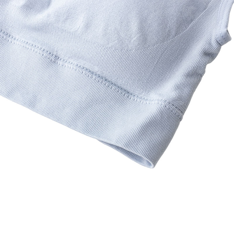 レディース スクワラン加工成型ブラ ライトグレー