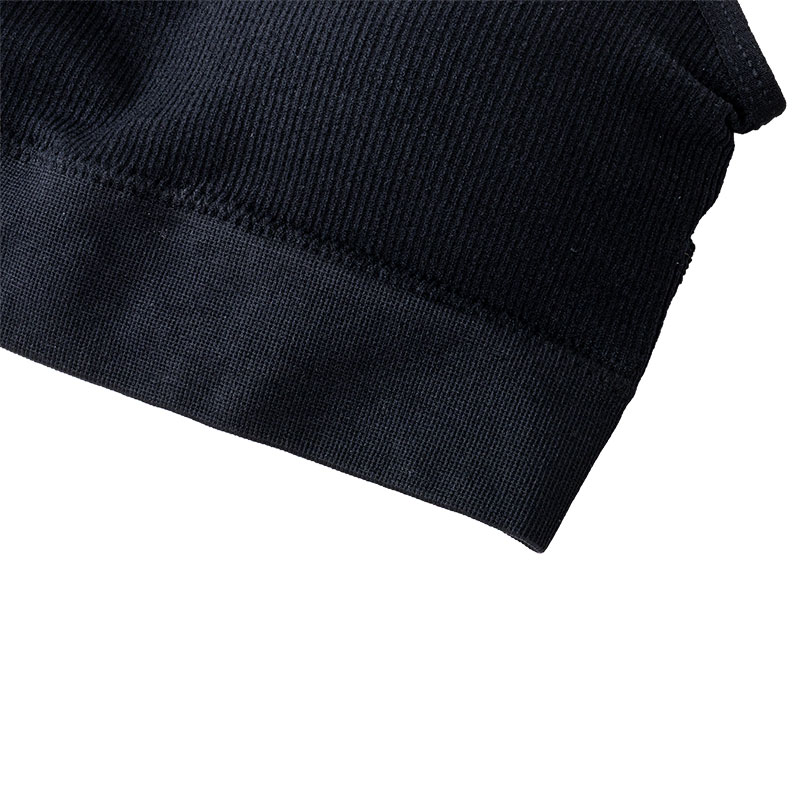 レディース リブ生地 マイティブラ ブラック