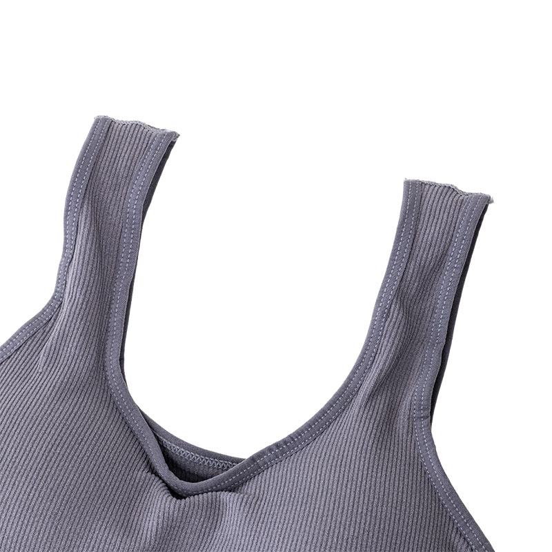 レディース リブ生地 マイティブラ グレー