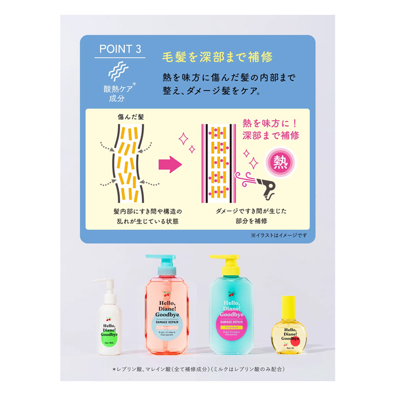 ハローダイアングッバイ ダメージ補修シャンプー 詰替 320ml