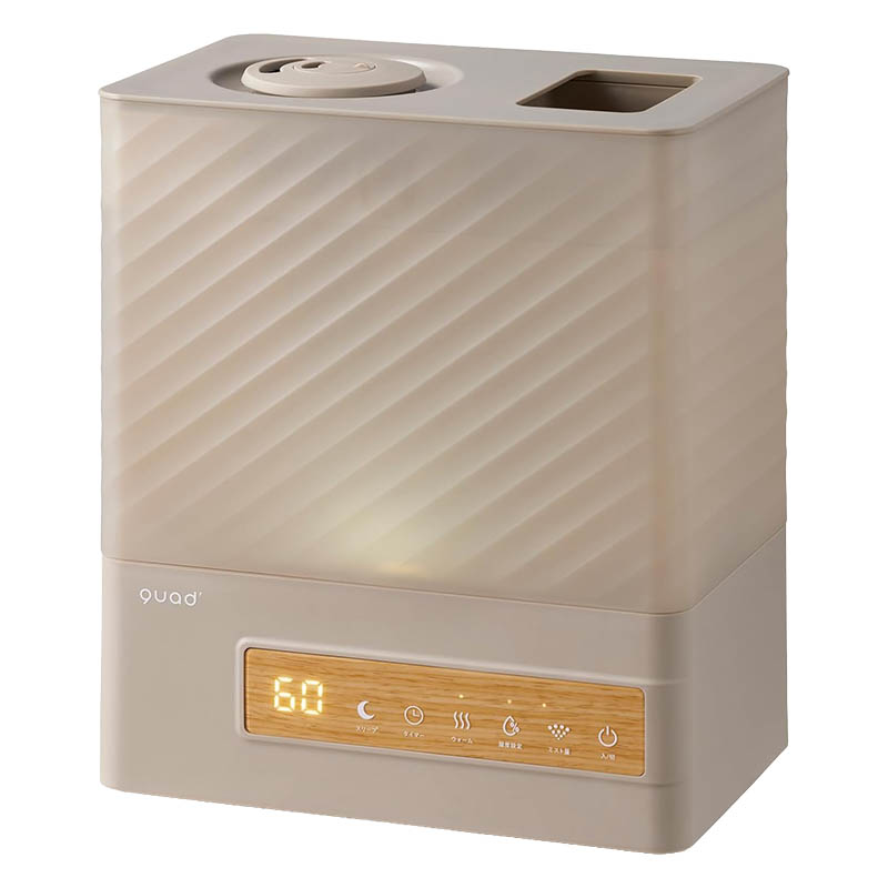 上部給水式 ハイブリッド 加湿器 QS641GB グレージュ