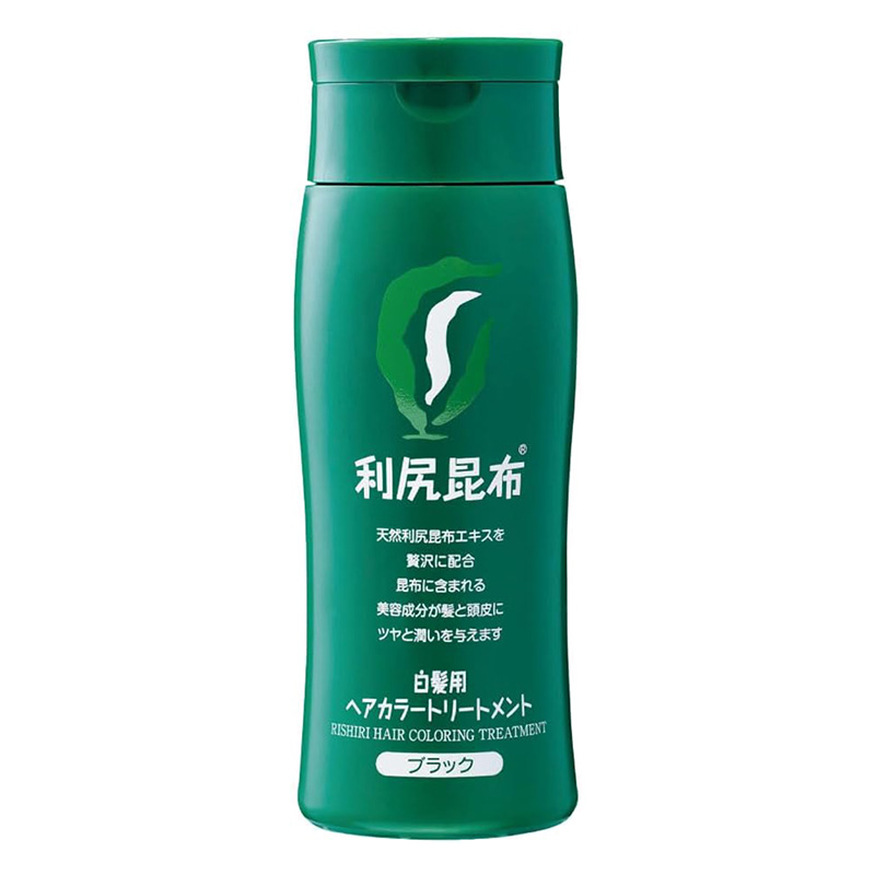 利尻ヘアカラートリートメント 白髪用 ブラック 200g