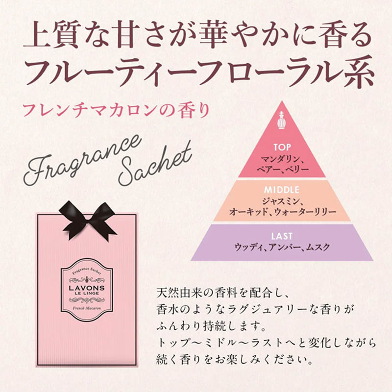 ラボン香りサシェ マカロンの香り