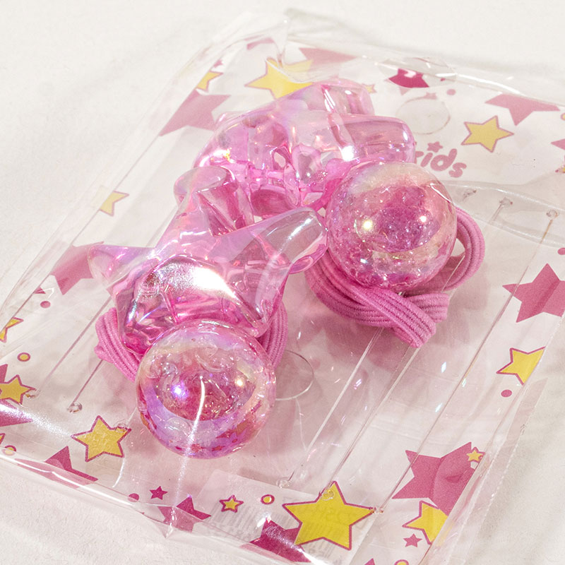 キッズ ヘアゴム ピンク 2個入 DZH25-027