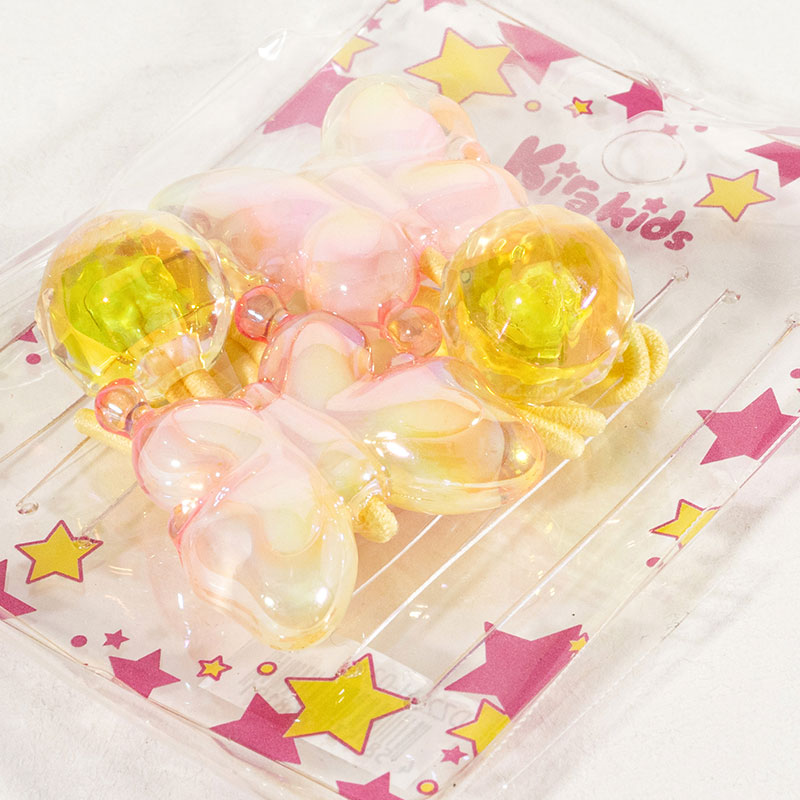 キッズ ヘアゴム イエロー 2個入 DZH25-033