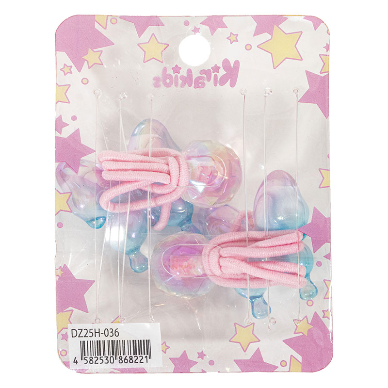 キッズ ヘアゴム ピンク 2個入 DZH25-036