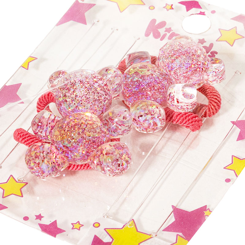 キッズ ヘアゴム ピンク 2個入 DZH25-065
