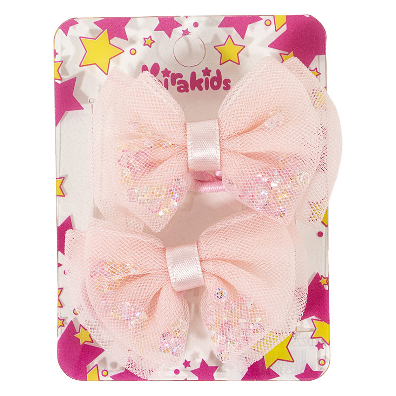 キッズ ヘアゴム ピンク 2個入 DZH25-069