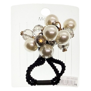 ヘアゴム DZH25-105 シルバーパール
