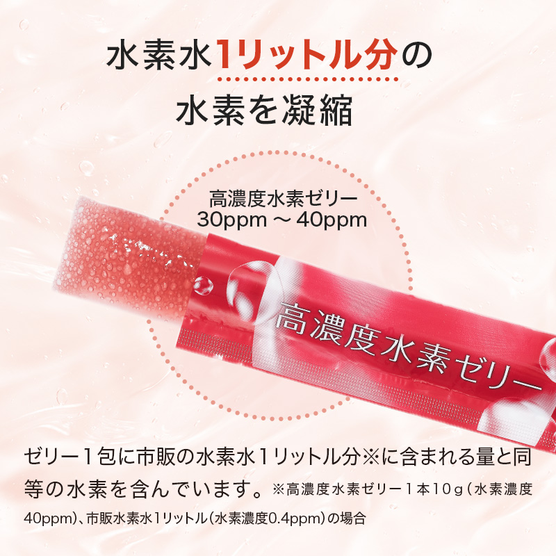 高濃度水素ゼリー ローズヒップ風味 10g×31本入り【機能性表示食品】