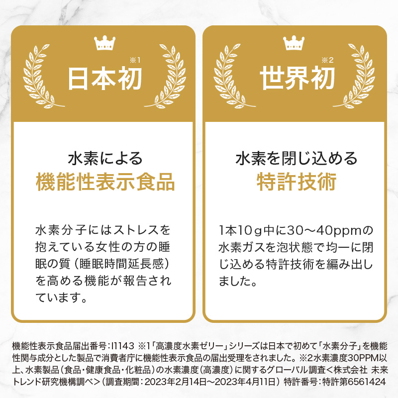 高濃度水素ゼリーVitaminC&VitaminD レモン風味 10g×31本入り【機能性表示食品】
