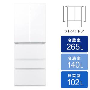 507L 冷凍冷蔵庫 AQR-TX51N クリアホワイト