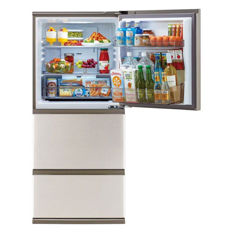 【お取り寄せ商品】262L 冷凍冷蔵庫 AQR-26R2 ブライトシャンパン