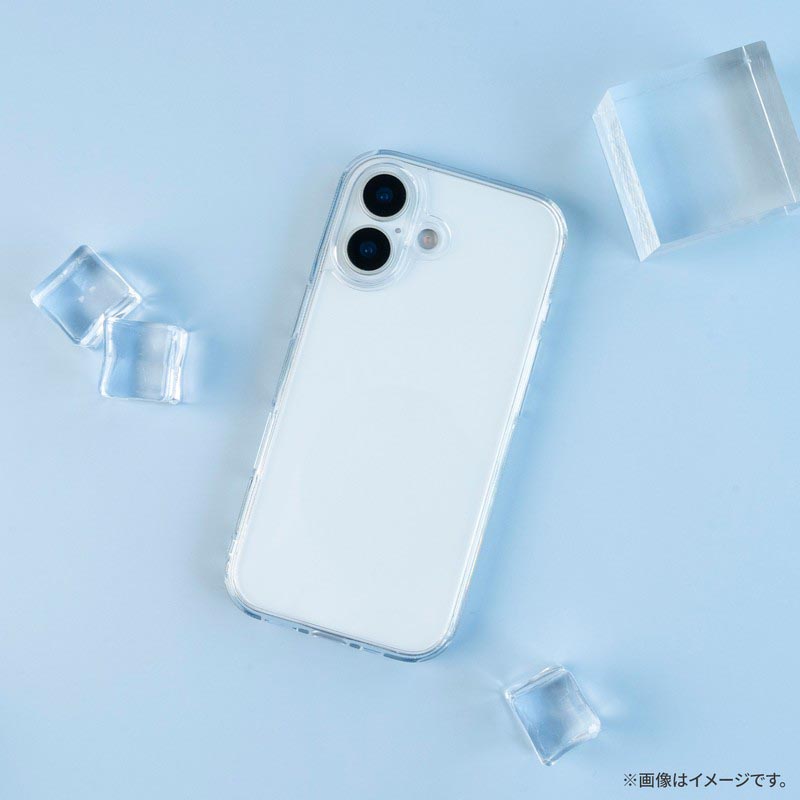 iPhone17 耐傷・耐衝撃ハイブリッドケース クリア LN-IM25CTHCL