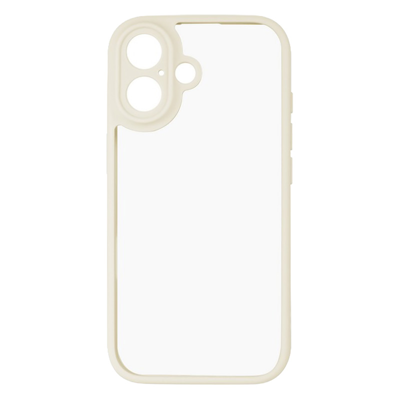 iPhone17 耐衝撃ハイブリッドケース ミルクホワイト ストラップホール付 LN-IM25UKHWH