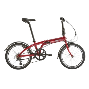 ◆Link A7 折り畳み自転車 20インチ 7段 レッド｜シルバー