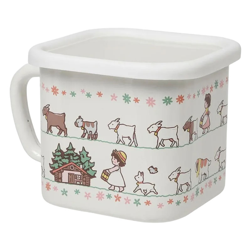 【お取り寄せ商品】ホーローマルチスクエアポット アルプスの少女ハイジ  ガス・IH対応