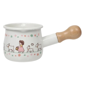 【お取り寄せ商品】ホーロープチミルクパン ガス対応 アルプスの少女ハイジ