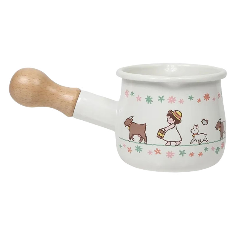 【お取り寄せ商品】ホーロープチミルクパン ガス対応 アルプスの少女ハイジ