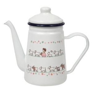 【お取り寄せ商品】ホーローカフェポット ガス対応 アルプスの少女ハイジ