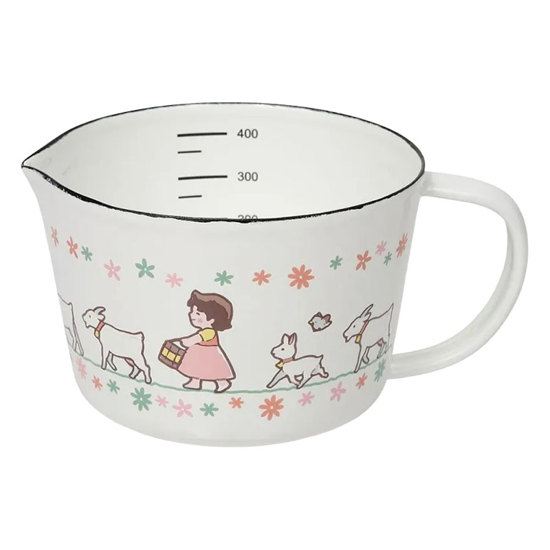 【お取り寄せ商品】ホーローメジャーカップ450ml アルプスの少女ハイジ