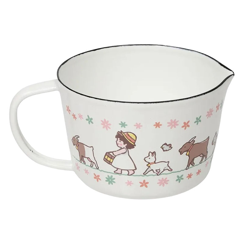 【お取り寄せ商品】ホーローメジャーカップ450ml アルプスの少女ハイジ