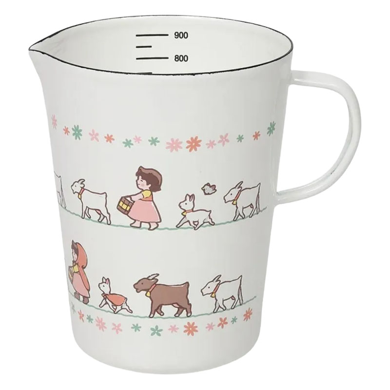 【お取り寄せ商品】ホーローメジャーカップ930ml アルプスの少女ハイジ