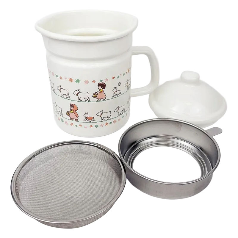 【お取り寄せ商品】ホーローオイルポット 1400ml アルプスの少女ハイジ