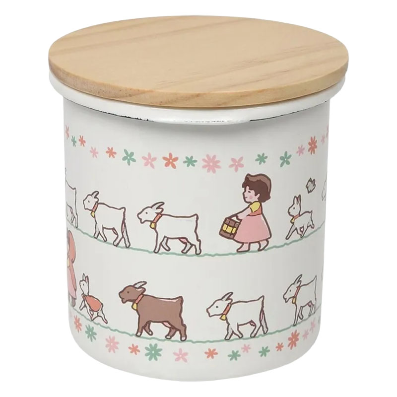 【お取り寄せ商品】ホーローキャニスター アルプスの少女ハイジ