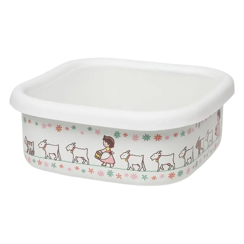 【お取り寄せ商品】ホーロースクエアストッカーＬ アルプスの少女ハイジ