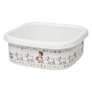 【お取り寄せ商品】ホーロースクエアストッカーＬ アルプスの少女ハイジ