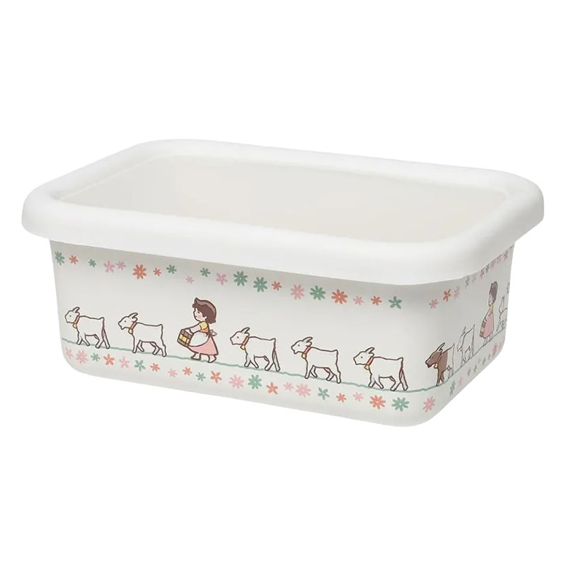 【お取り寄せ商品】ホーローレクタングルストッカーＭ アルプスの少女ハイジ