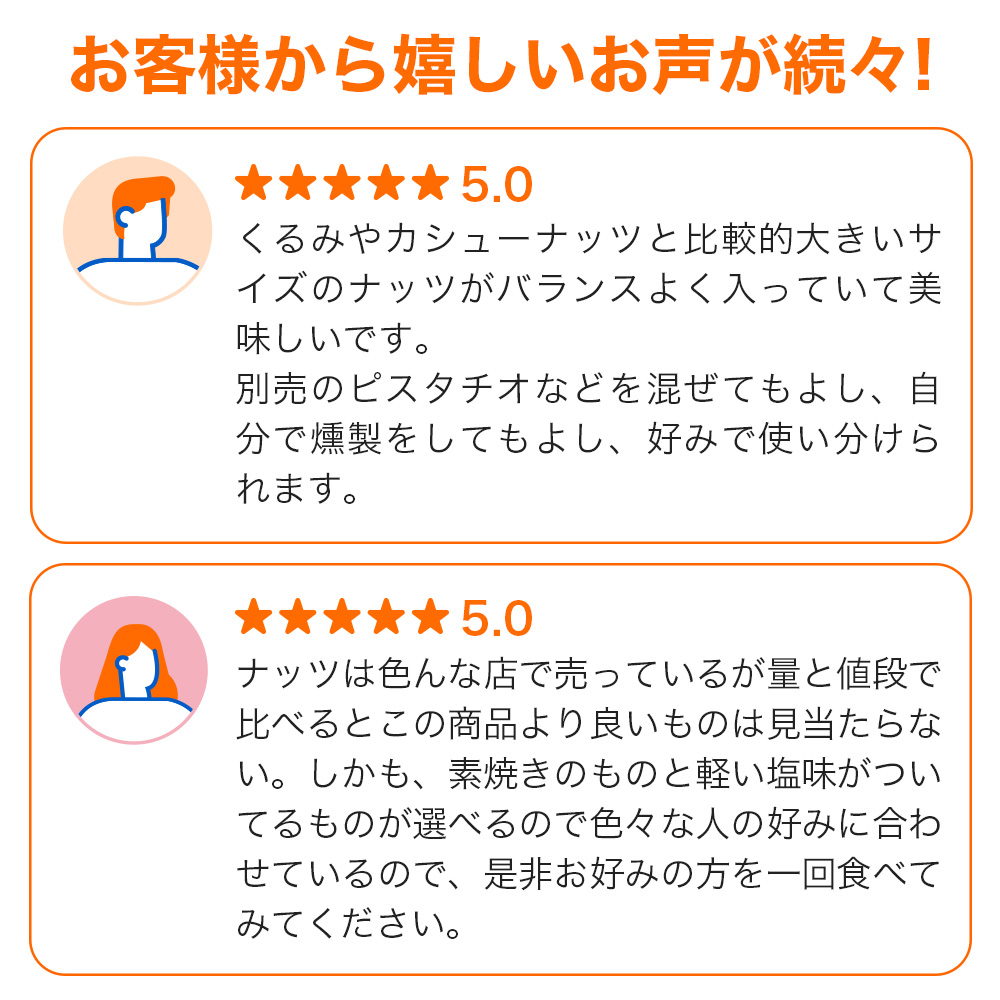 ミックスナッツ　ほどよい塩味 500g