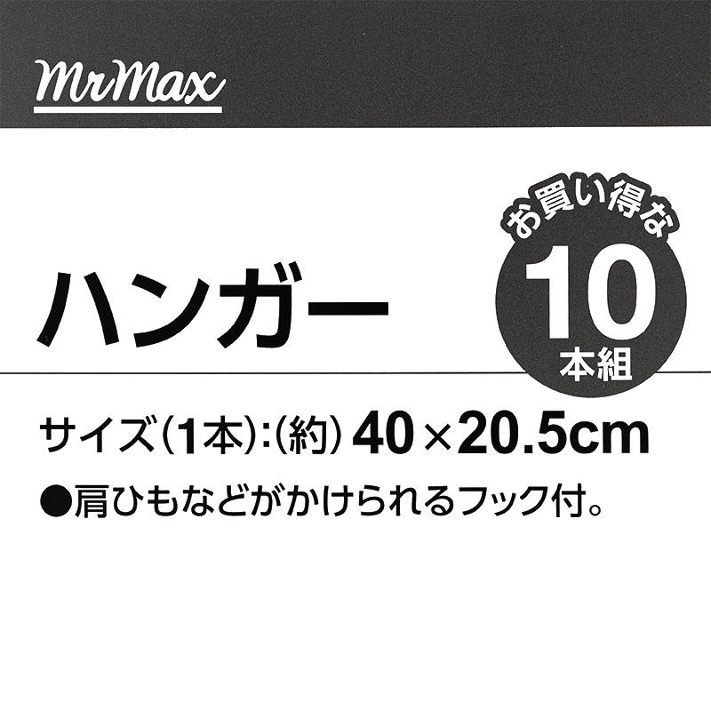 洗濯ハンガー 10本 ホワイト