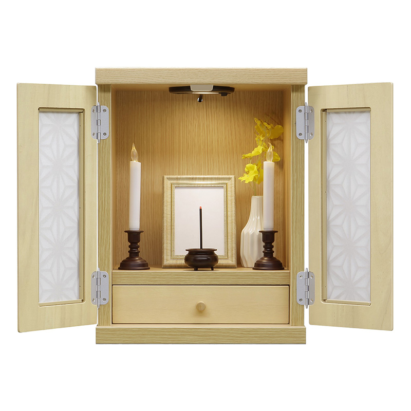 【お取り寄せ商品】メモリアルBOX紅葉 LED付き ナチュラル