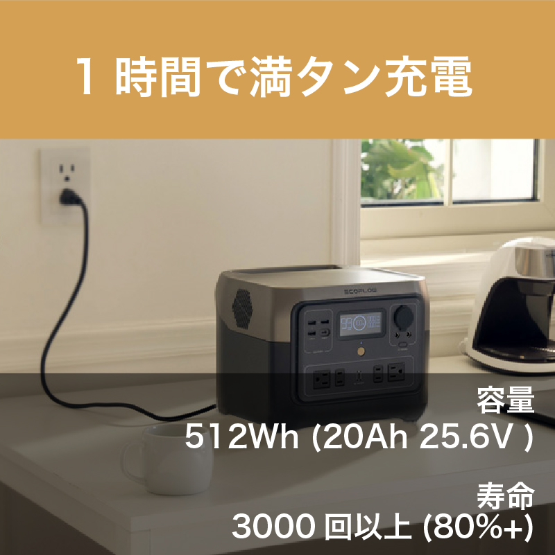 ポータブル電源 ECOFLOW RIVER 2 Max ZMR610-B-JP