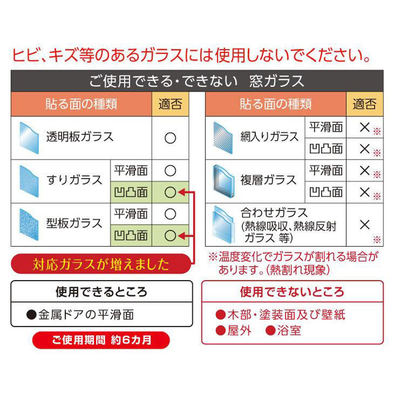 マドピタシート すりガラス対応 ロングタイプ 90×220cm レース柄