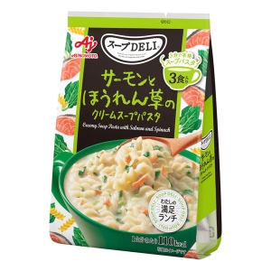 スープDELI サーモンとほうれん草のクリームスープパスタ(17.8g×3食入袋)