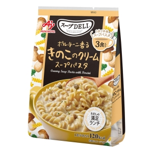 スープDELI ポルチーニ香るきのこのクリームスープパスタ(30.1g×3食入袋)