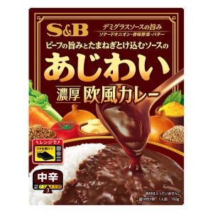S&B あじわい 濃厚欧風カレー 中辛 150g