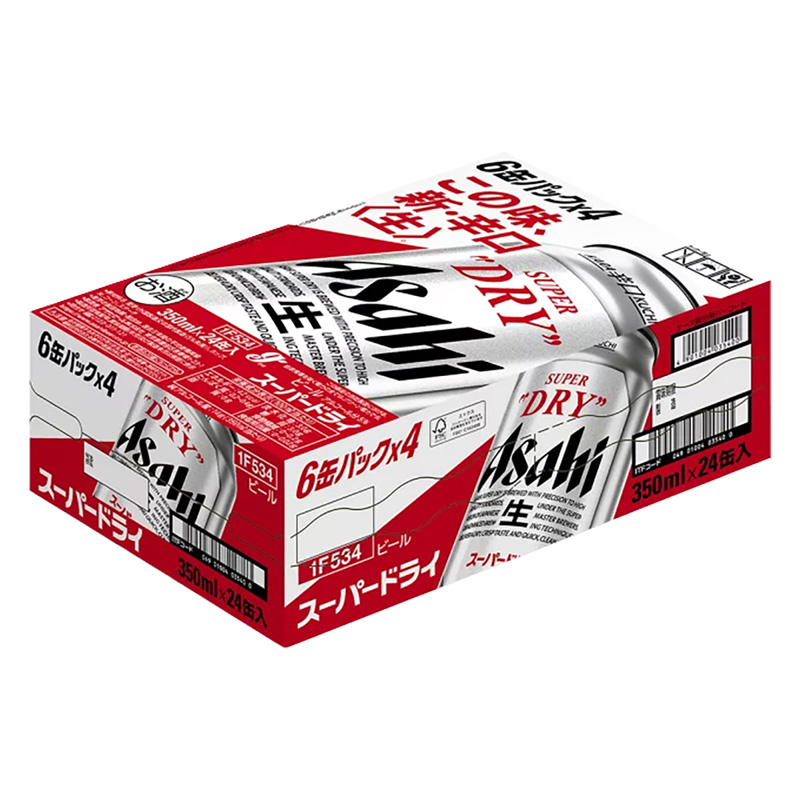 スーパードライ 5％ 350ml 1箱（6缶パック×4）