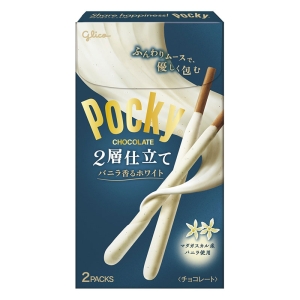 ポッキー2層仕立て バニラ香るホワイト 2袋