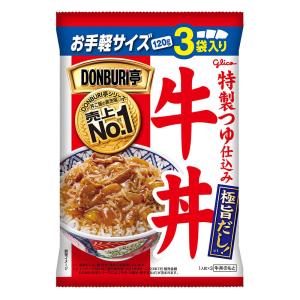 江崎グリコ DONBURI亭 3食パック 牛丼